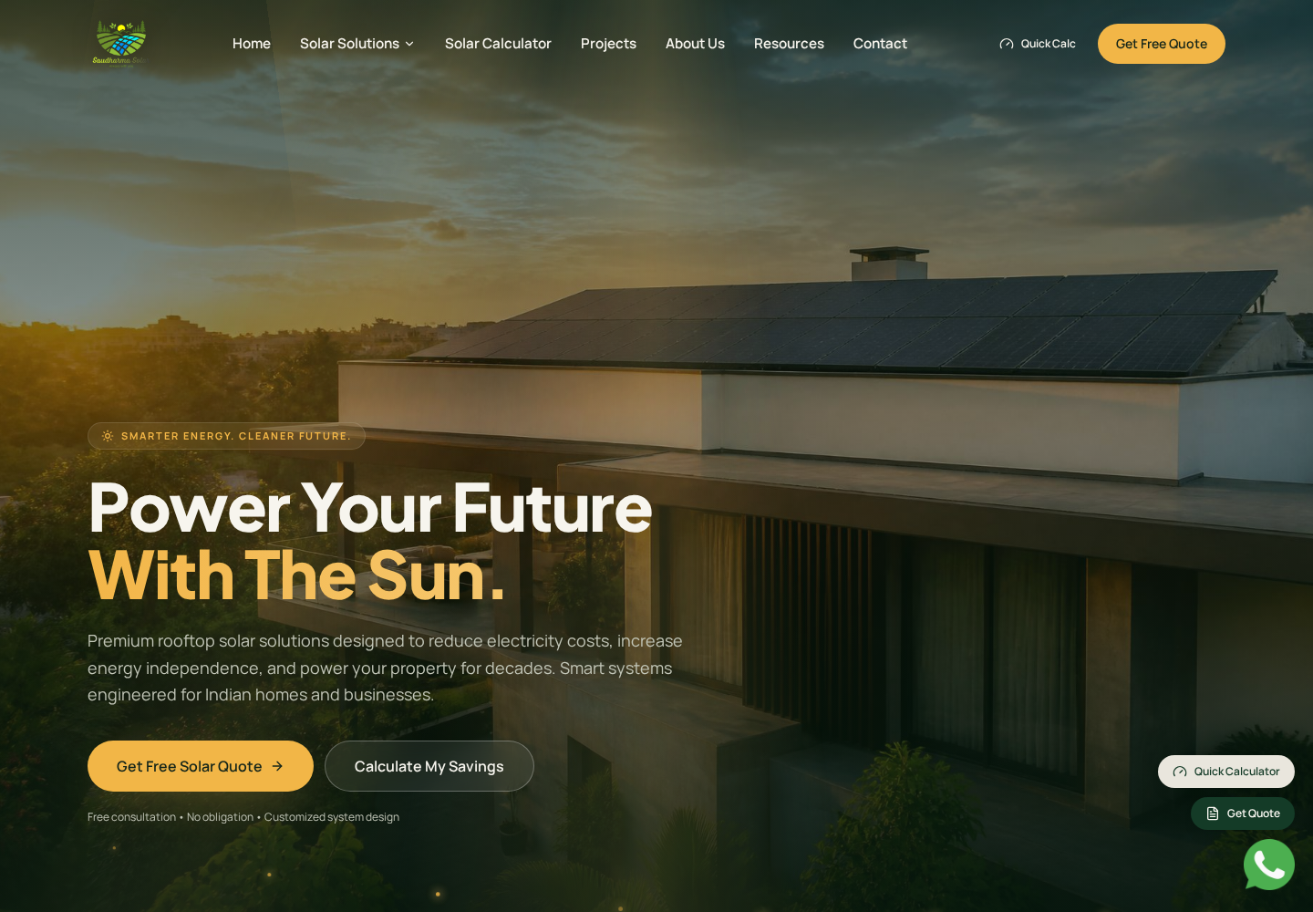 Saudharma Solar — Solar Energy project visual